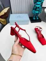 Prada Satin Slingback Pumps