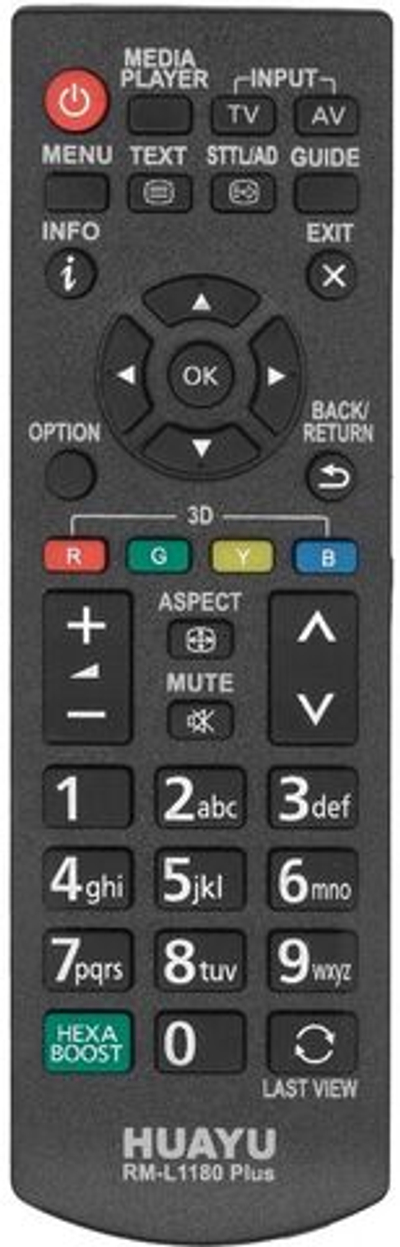 Пульт универсальный для телевизоров Panasonic RM-1180M PLUS