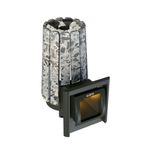 Дровяная банная печь Grill'D Cometa Vega 180 Long Window Max Stone Pro (Серпентинит)