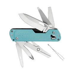 Мультитул Leatherman Free T4 12 функций бирюзовый (832867)