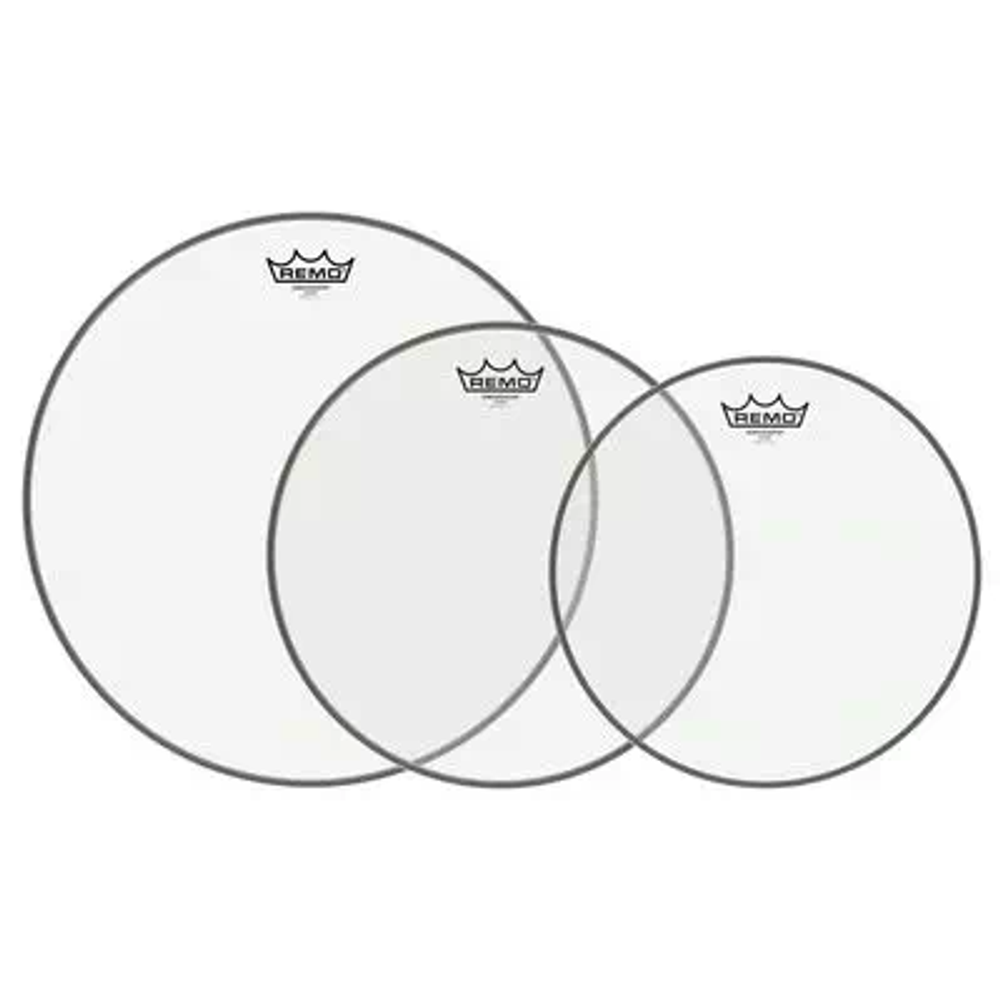 Remo PP-1192-BA-GW Ambassador Clear. Набор прозрачных пластиков: 12", 13", 16".