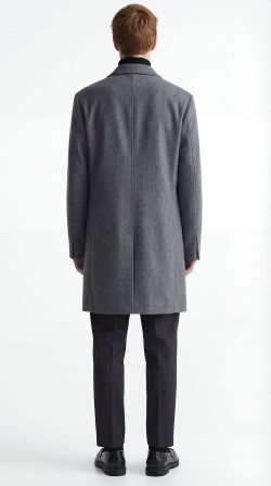 Мужское пальто (серое) С27
