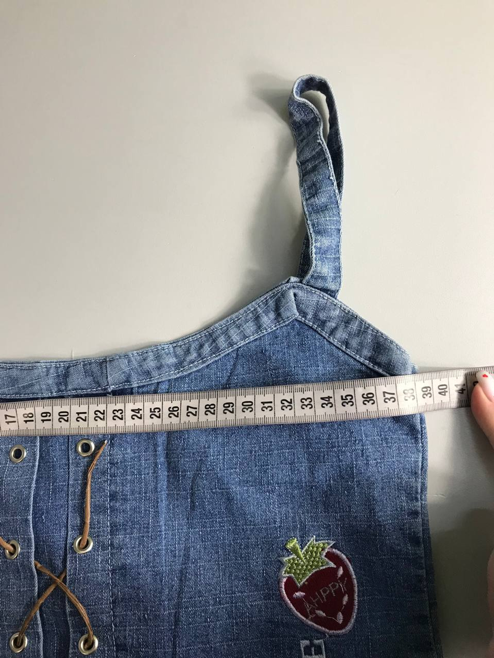 Топ с аппликацией в винтажном стиле, по замерам 42-44 размер, новый