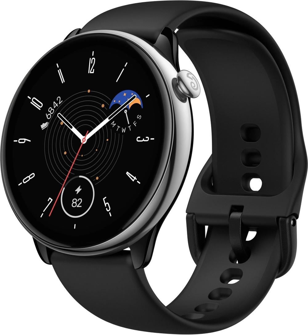 Смарт-часы Amazfit GTR Mini 43 мм серебристый-черный-черный