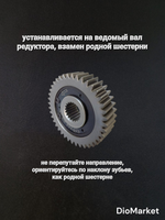 шестерня редуктора с обгонной муфтой 157QMJ (нейтральная передача)