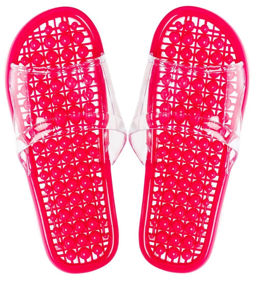 GAEM Home MSG-07/07-L Массажные тапочки красные, длина 27см