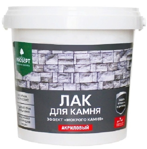 Лак акрил для камня эффект мокрого камня 0,9 л PROSEPT