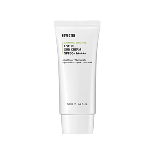 Rovectin Успокаивающий солнцезащитный крем SPF50+ PA++++- Rovectin Calming Lotus Sun Cream SPF50+ PA++++ ,50 мл