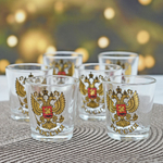 Набор стопок 6шт 50мл "Золотой Герб России"