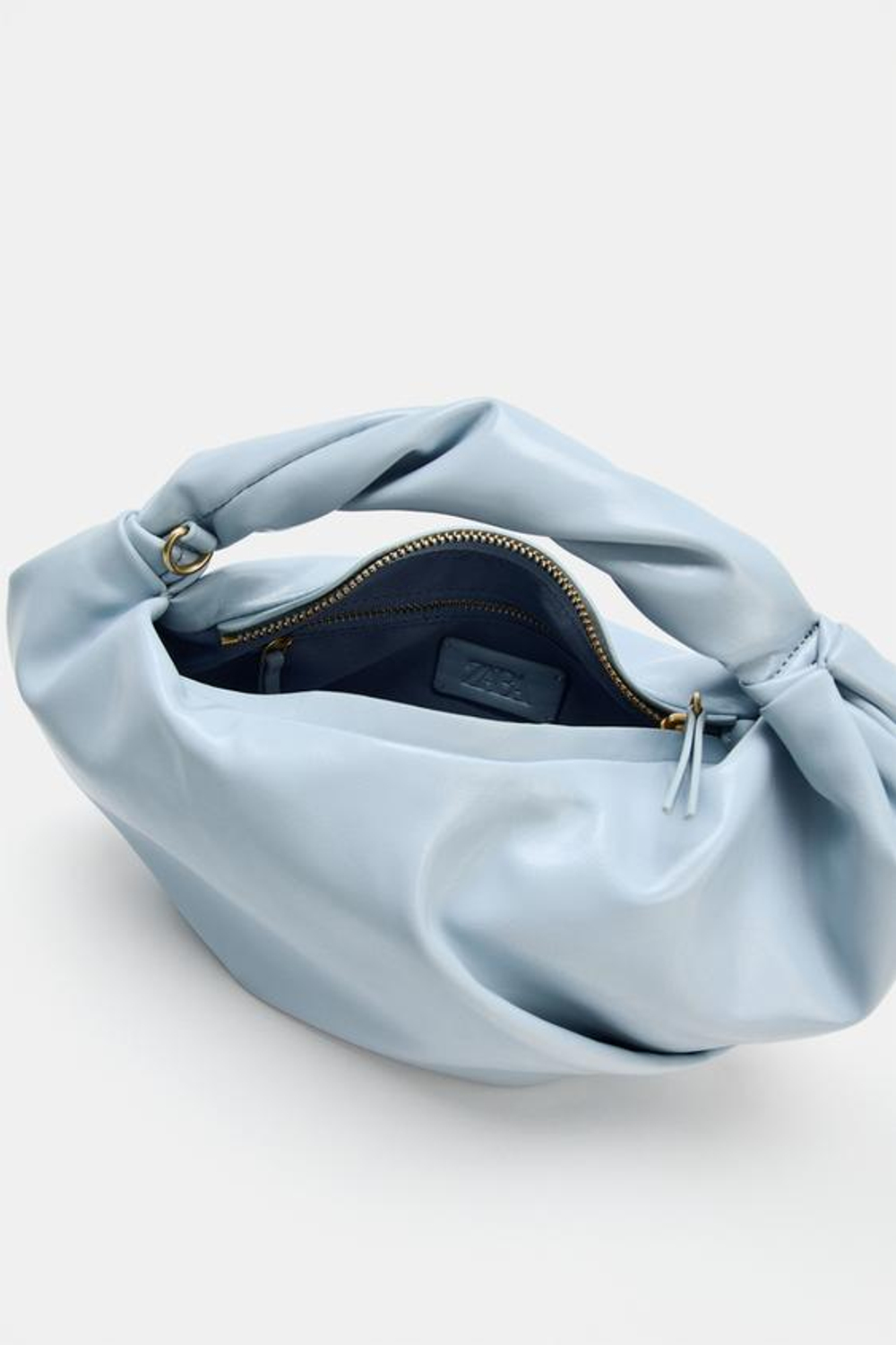 ZARA СУМКА СО СБОРКАМИ, СИНИЙ