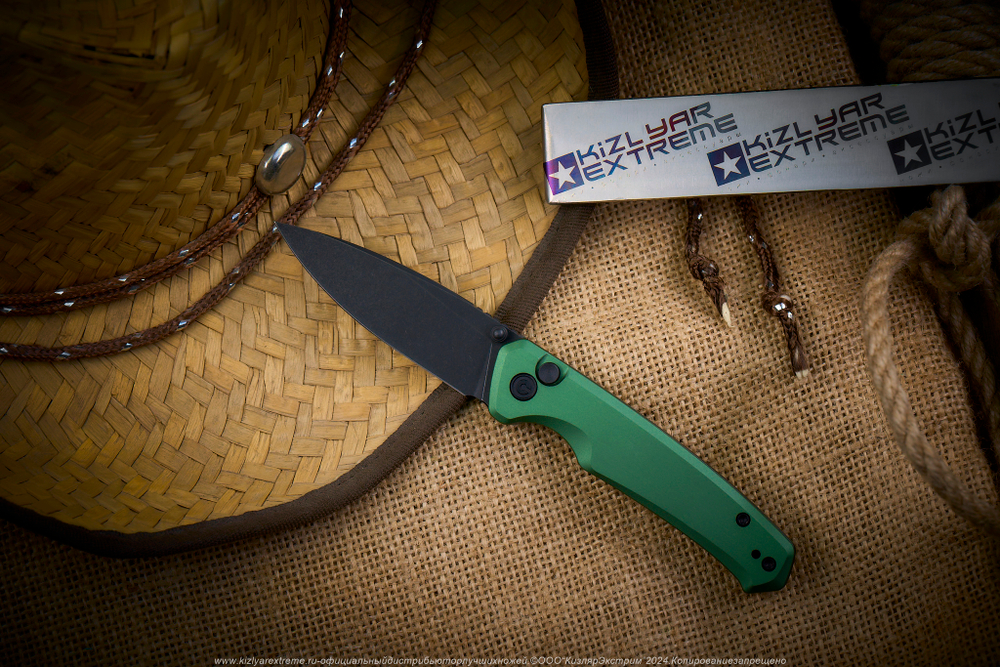 Нож Civivi Altus C20076-5 сталь Nitro-V BlackWash рукоять Green Aluminum