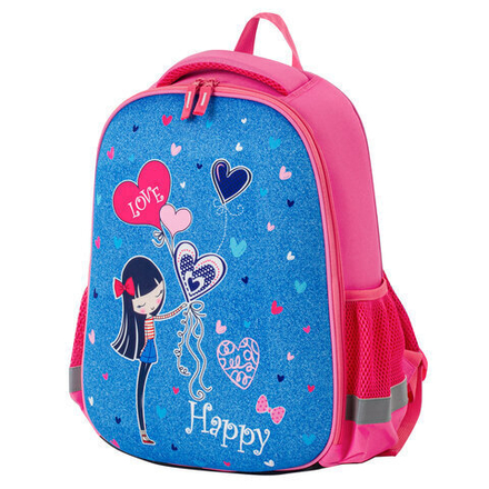 Ранец ПИФАГОР EVA BASIC, 1 отделение, "Happy girl", 39х30х16 см, 229938