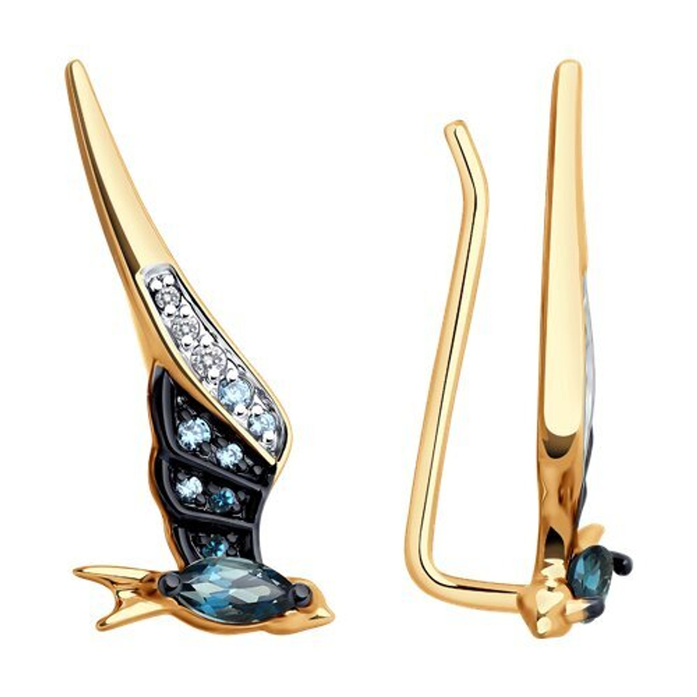 Серьги из золота 585 пробы