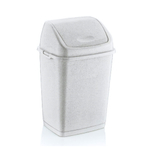 Контейнер для мусора с плавающей кр. "Фантазия" 10л 09402 белый