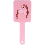 Расческа массажная квадратная форма «КОЛЛЕКЦИЯ ИМАНИ - МАЛЬТА», микс 4 дизайна, 22*9см (PVC подвес)