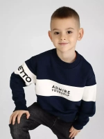 Свитшот для мальчика синий в школу