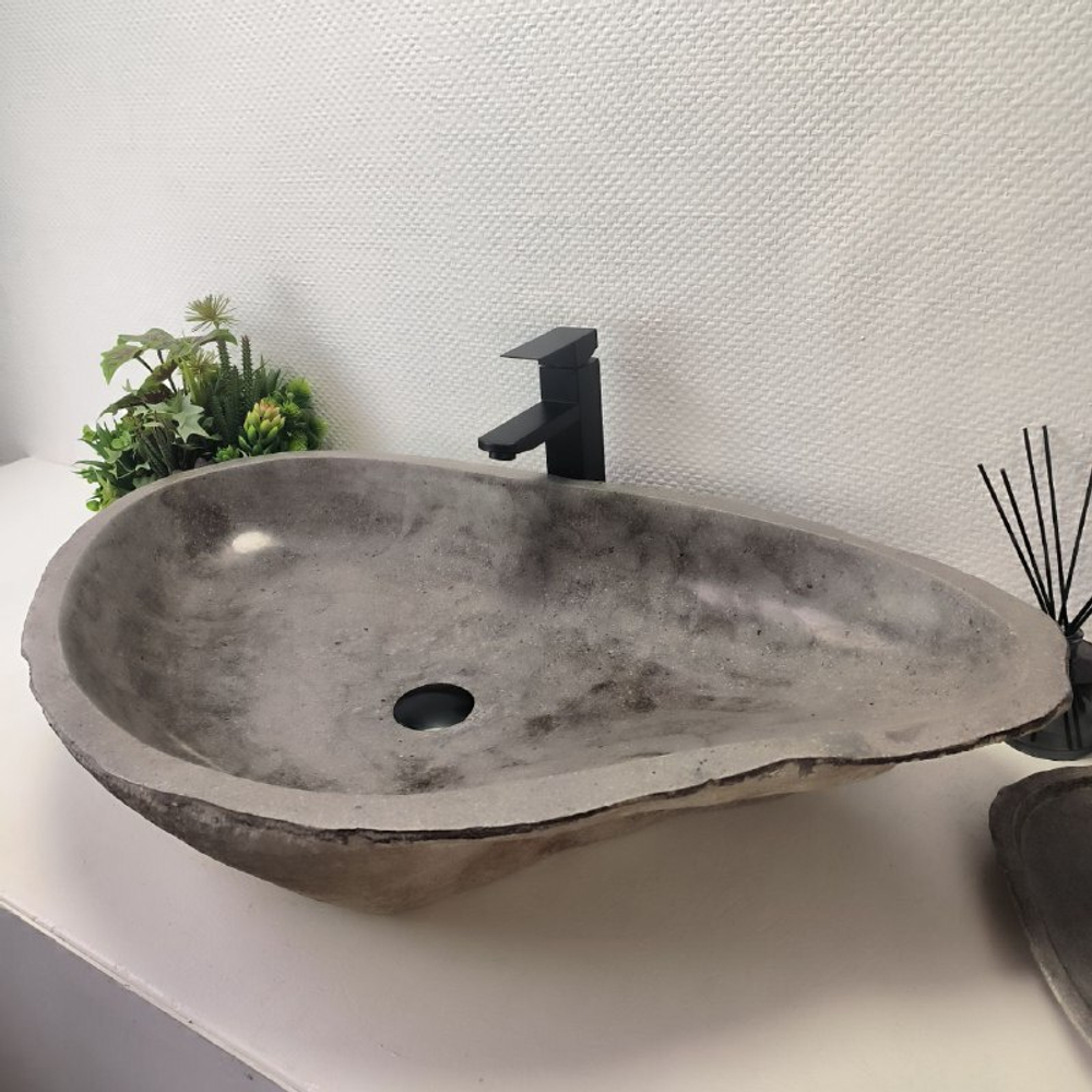 Раковина из речного камня RS-63638 (85*51*16) 0125