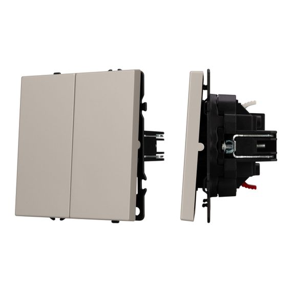 Механизм выключателя двухклавишный непроходной SWT-NOBE-MK02-SFPL-CA (230V, 10A) 059419