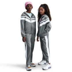 Boys' Спортивный костюм Nike Kids Sportswear Dri-Fit Hooded - smoke grey/white/white