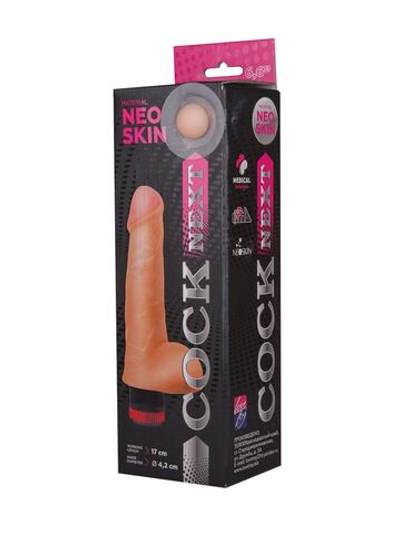 Реалистичный вибромассажёр COCK NEXT 6,6 - 17 см. (Цвет: телесный)