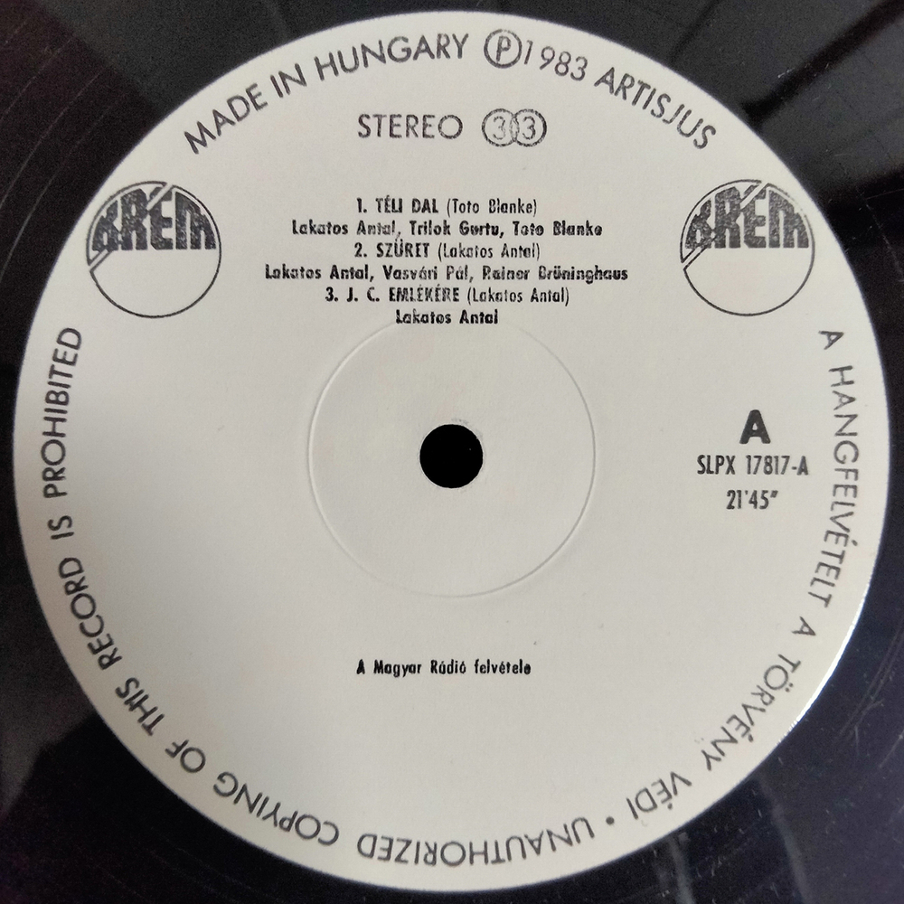 Tony Lakatos / Tony Lakatos And His Friends (LP)