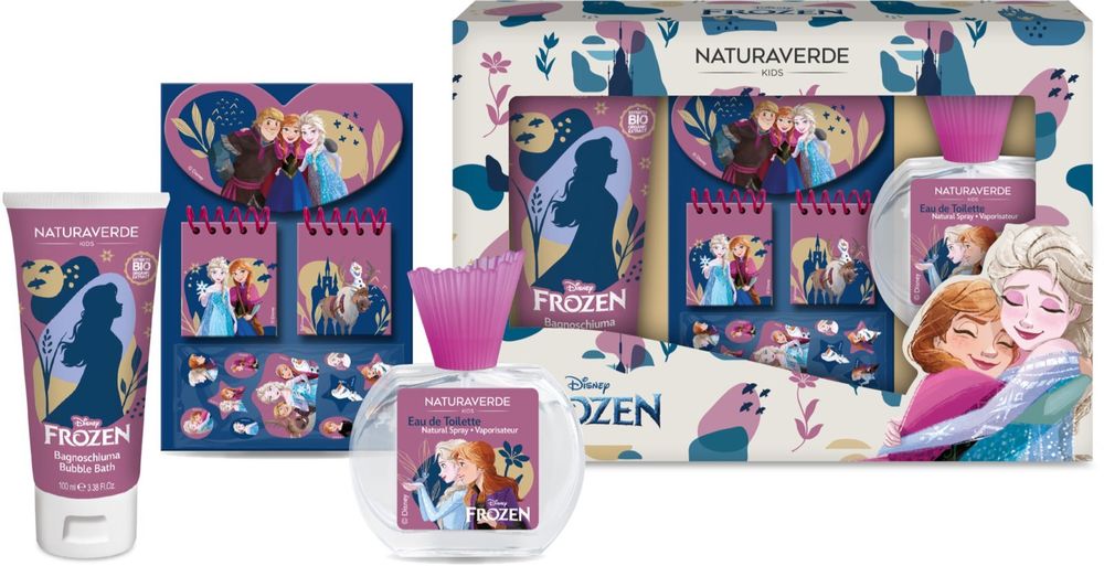 Disney Eau de toilette for children 50 ml + Bath foam 100 ml + notebook Frozen 2 Gift Set