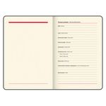 Ежедневник датированный 2023 А5 138x213 мм BRAUBERG "Comodo", под кожу, красный, 114015