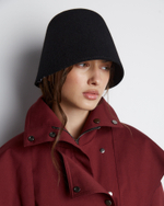 Панама из шерсти черный