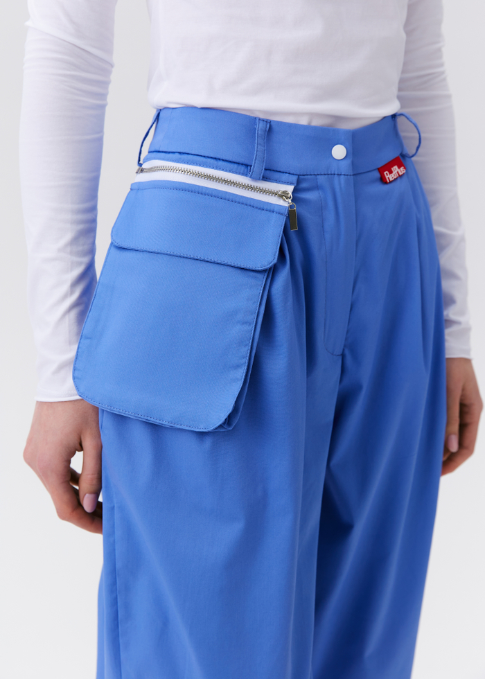 Брюки медицинские женские Волюмэ, эйр блю хлопок