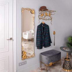 Зеркало настенное Monstera Deliciosa (Монстера) 140 Найт Амбер