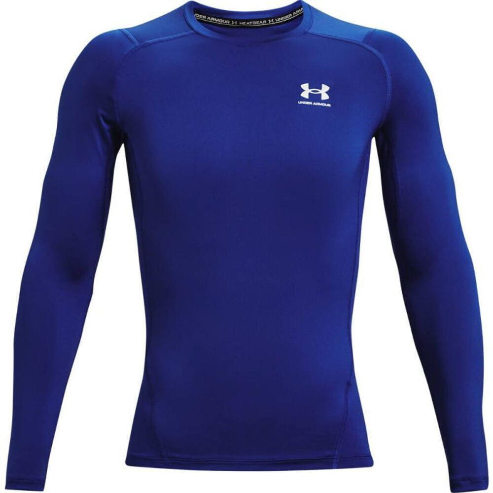 Теннисная футболка Under Armour HeatGear Armour Comp Long Sleeve M - Blue