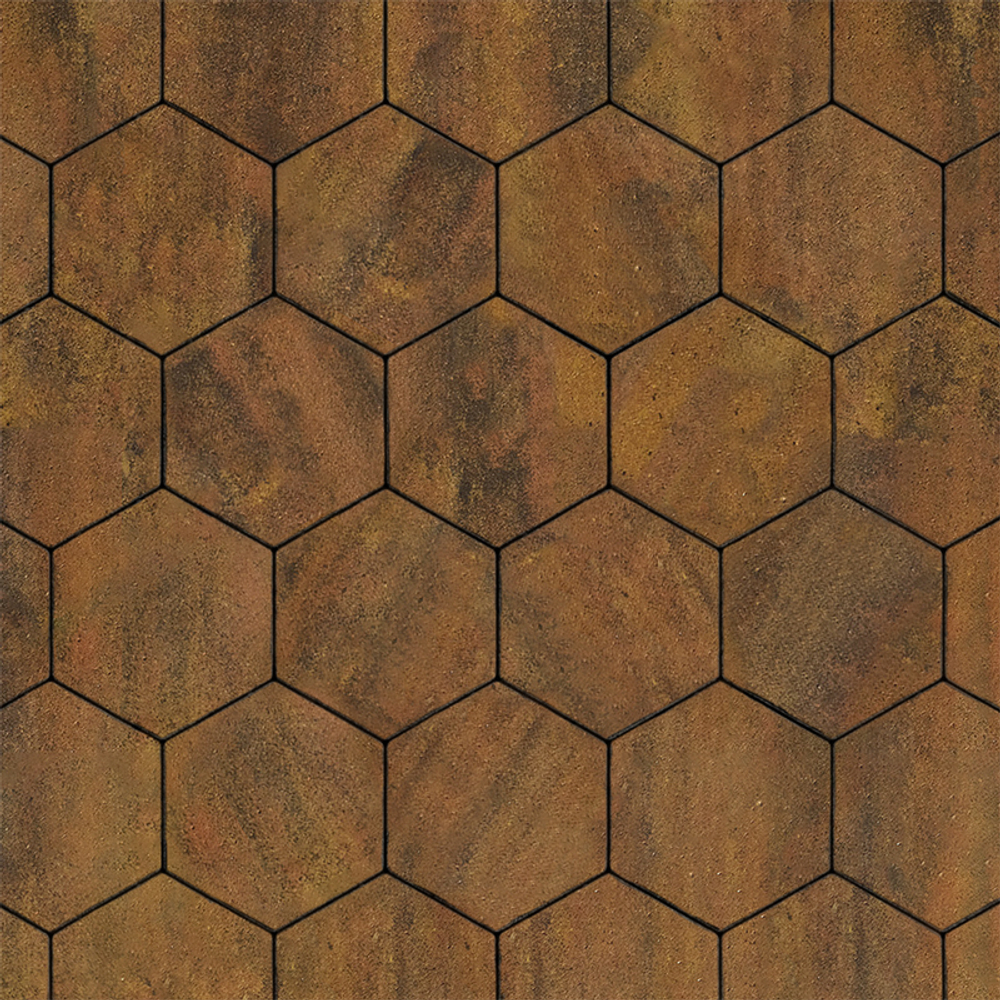 Тротуарная плитка СОТЫ - Листопад гладкий Саванна