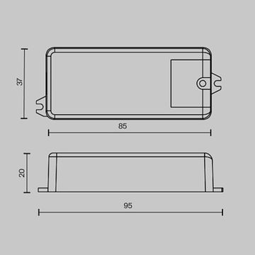 Диммер 721015 белый DALI DT6 12-48VDC DIM Maytoni