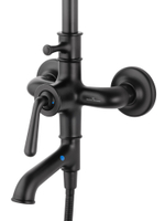 Душевая система WONZON & WOGHAND STEAM, Черный матовый (WW-88739008-MB)