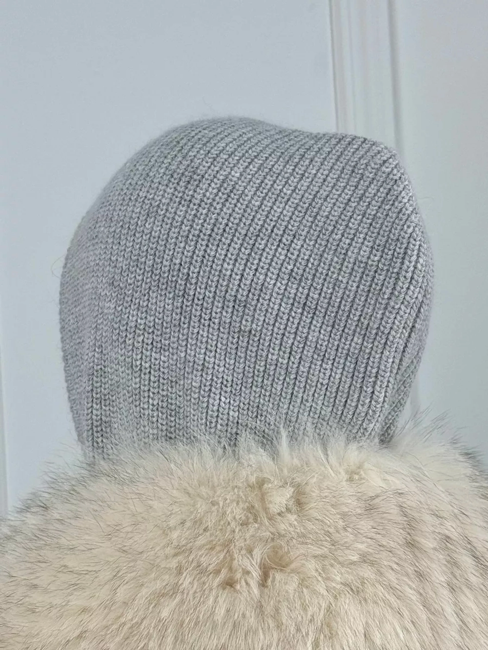 капор зимний и осенний капюшон- снуд вязаный ангора