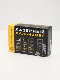 Дальномер лазерный, 50 м, 2 класс точности, лазерная рулетка, красный луч