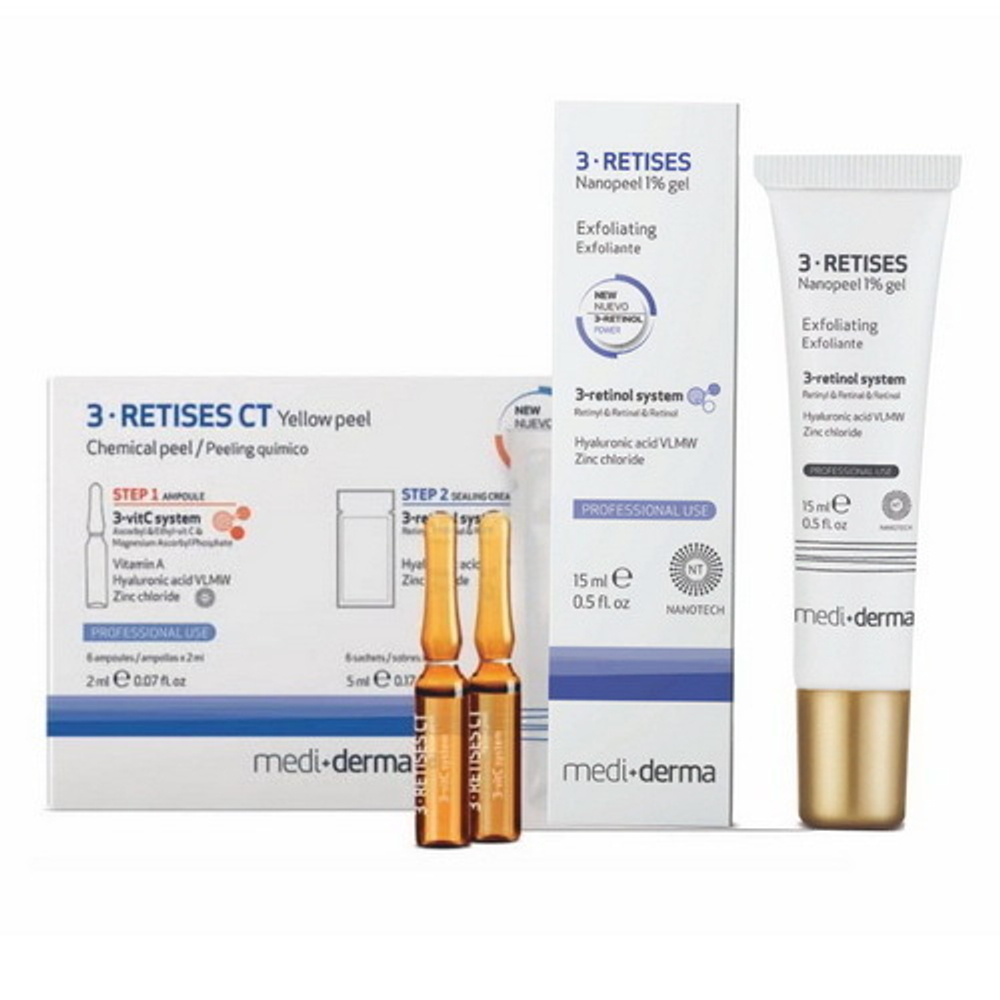 3-Retises Kit Mediderma | Набор Пилинг + Наногель