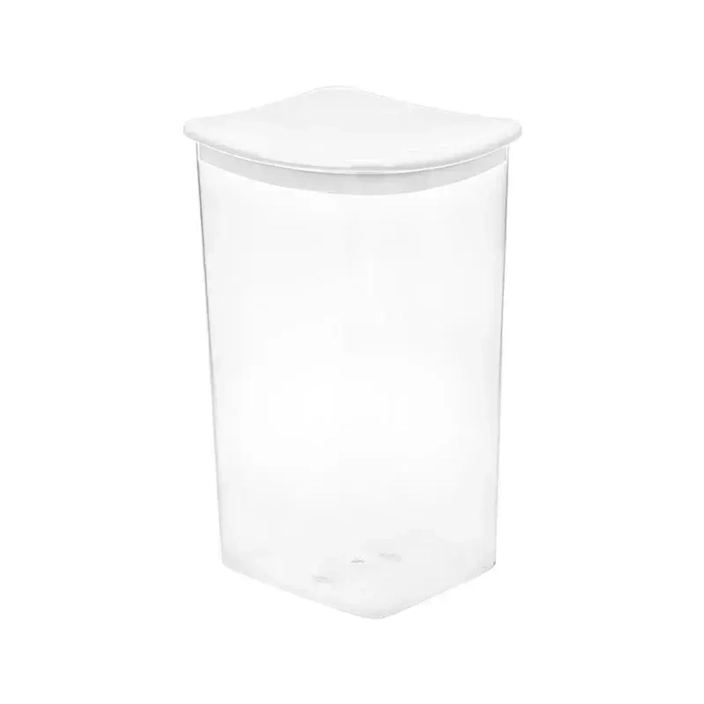 Емкость для сыпучих продуктов квадратная 1,9л, Белый