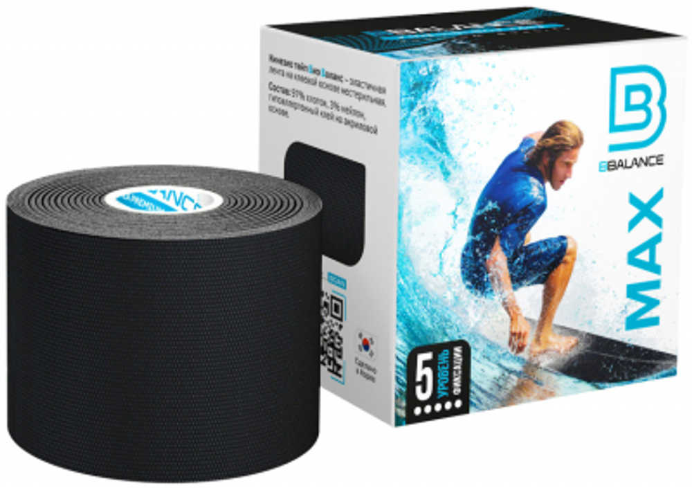 Кинезио тейп BBTape 5см*5м MAX