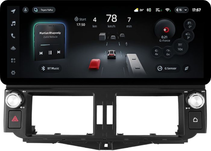 Магнитола для Toyota Land Cruiser Prado 150 2009-2013 (поддержка JBL) - Teyes CC4PRO монитор 12.3" 2K QLED + рамка LUX, Android 13, Быстрейшая, Snapdragon 778G, ИИ, CarPlay, DSP, 4G SIM-слот