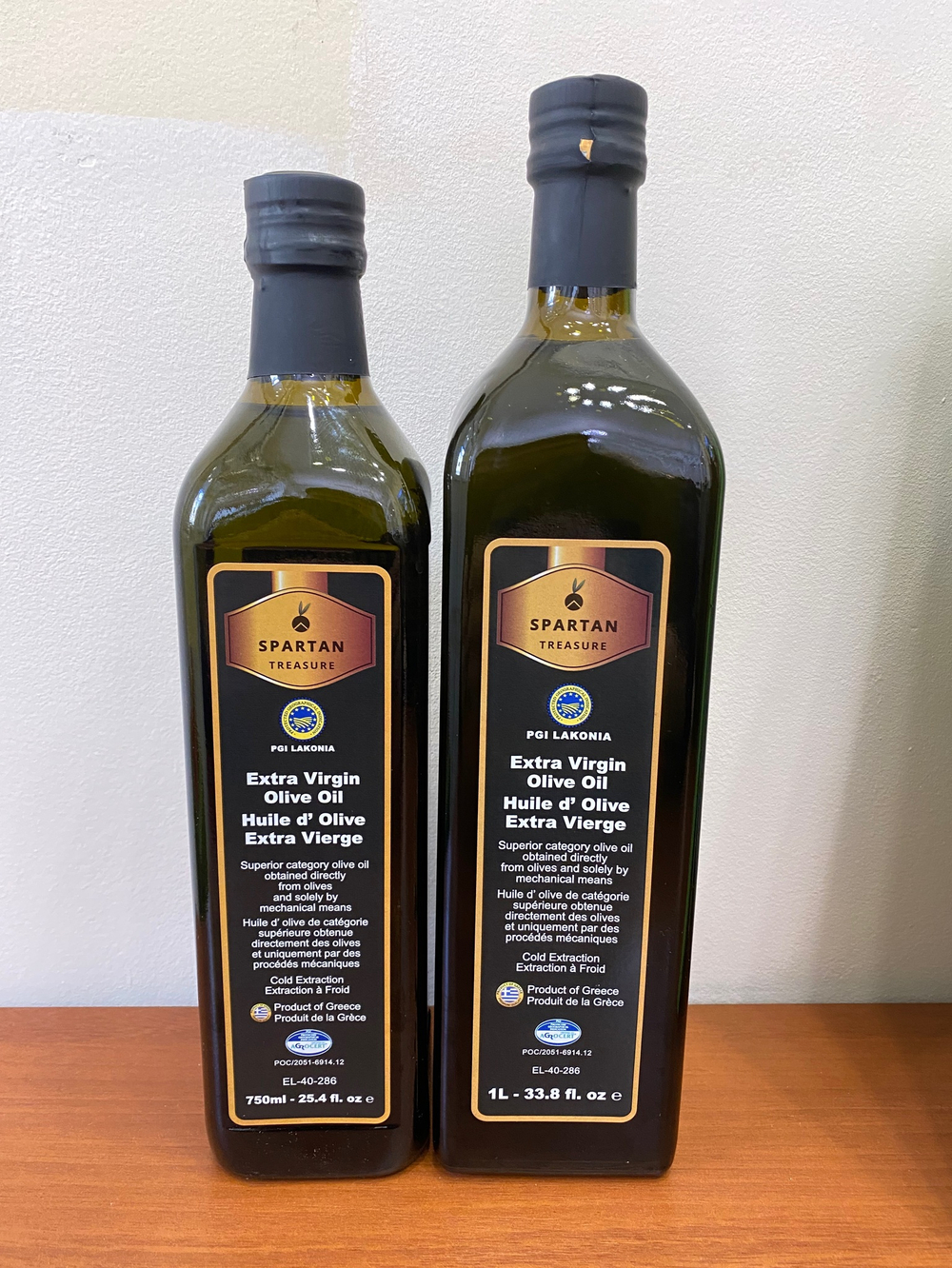 Оливковое масло греческое SPARTAN TREASURE P.G.I. Lakonia Extra Virgin в бутылке Греция