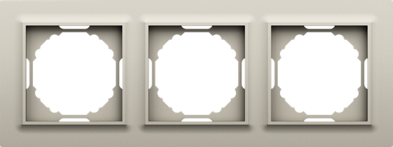 Рамка 3-я,  Wave матовый кашемир,  серия A07