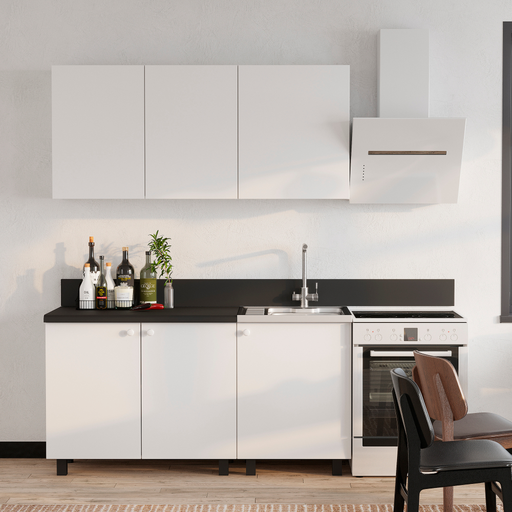 Кухня Куба 1,6 м Белый