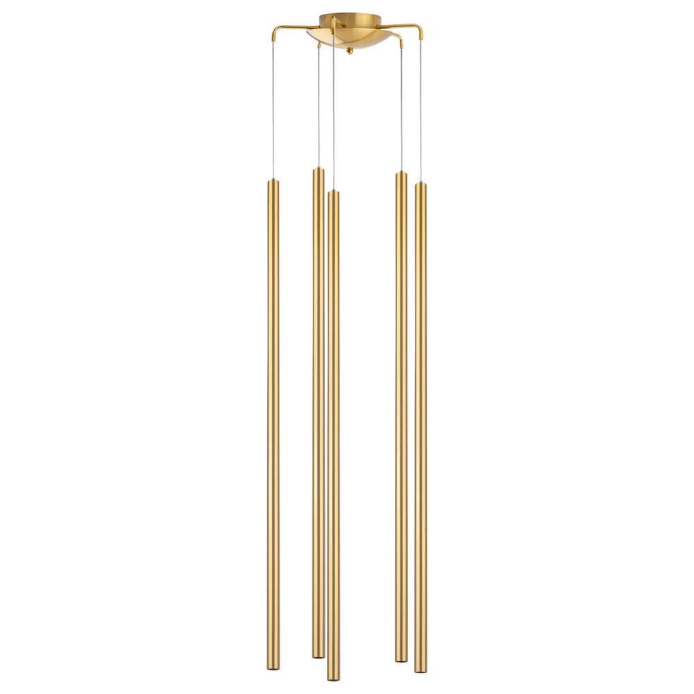 L5T747433 Люстра TUBO LED 25W 1500LM 25G ЗОЛОТО 3000K (574723+747433 (5шт)