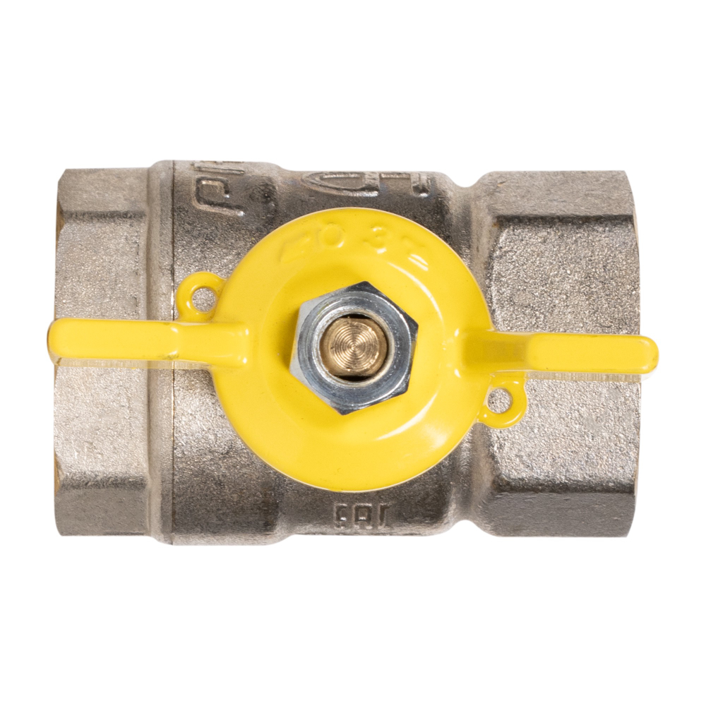 Кран шаровой латунный LD Pride 47.25.В-В.Б GAS Ду25 Ру40 (бабочка)