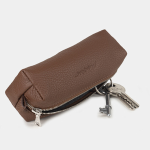 Ключница Coffre из кожи теленка, цвета шоколад