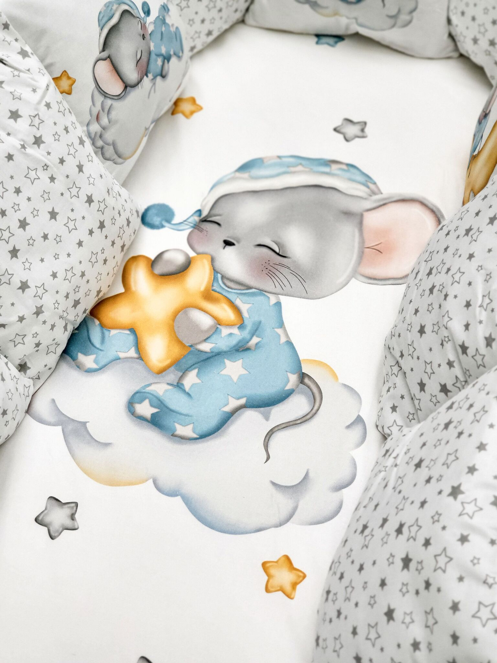 Детское постельное белье BUBO BABY "MILKY DREAMS" для новорожденных 17 предметов