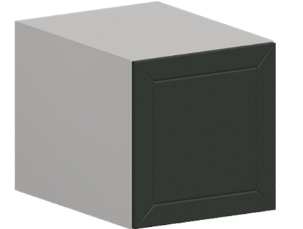 Кухня Модуль ШВГ 469 Белый / Насыщенно-зеленый