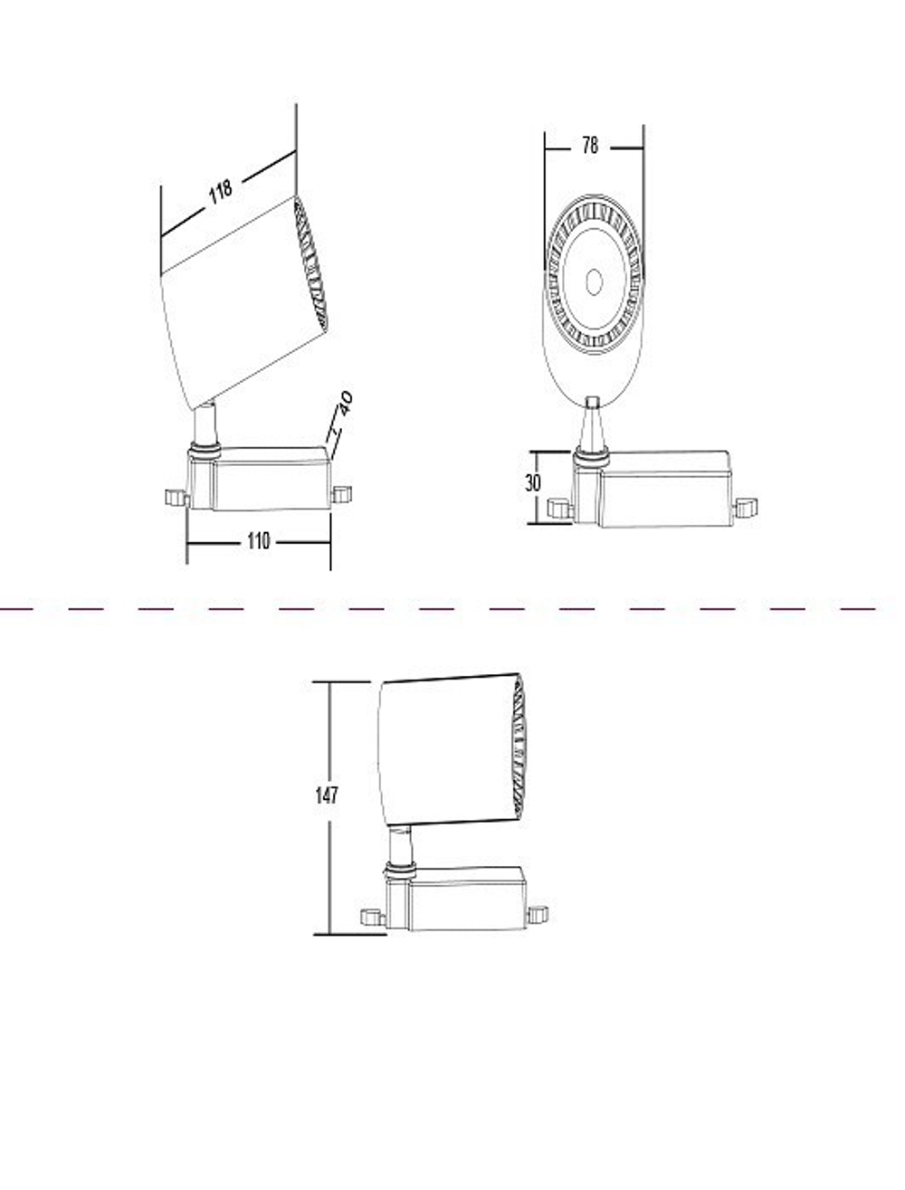 Трековый светильник Maytoni Technical TR003-1-12W3K-W
