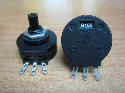 Регулятор сварочного тока (потенциометр) / Potentiometer RVS28 B102 (01.09.001.001)